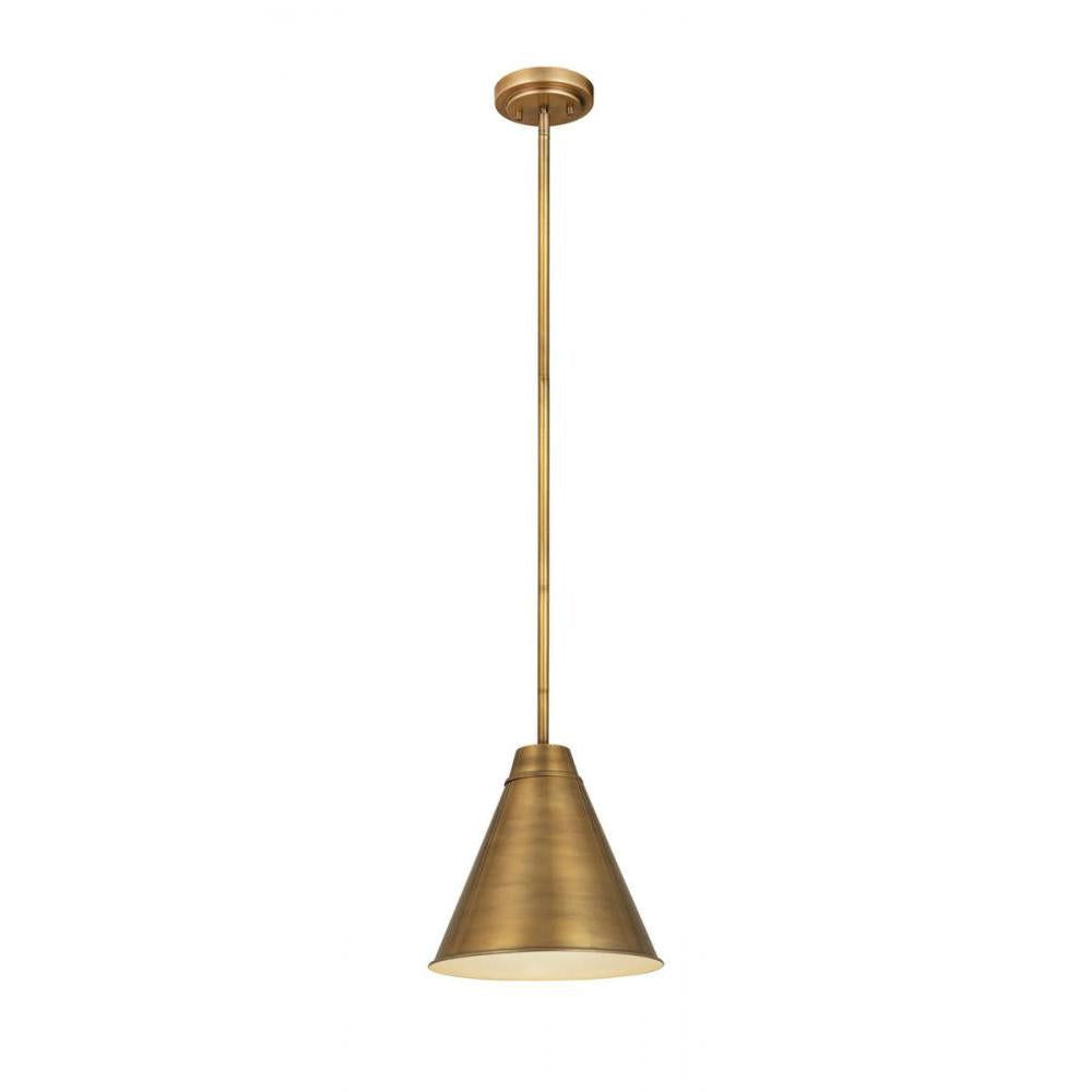 1 Light Pendant-Rubbed Brass