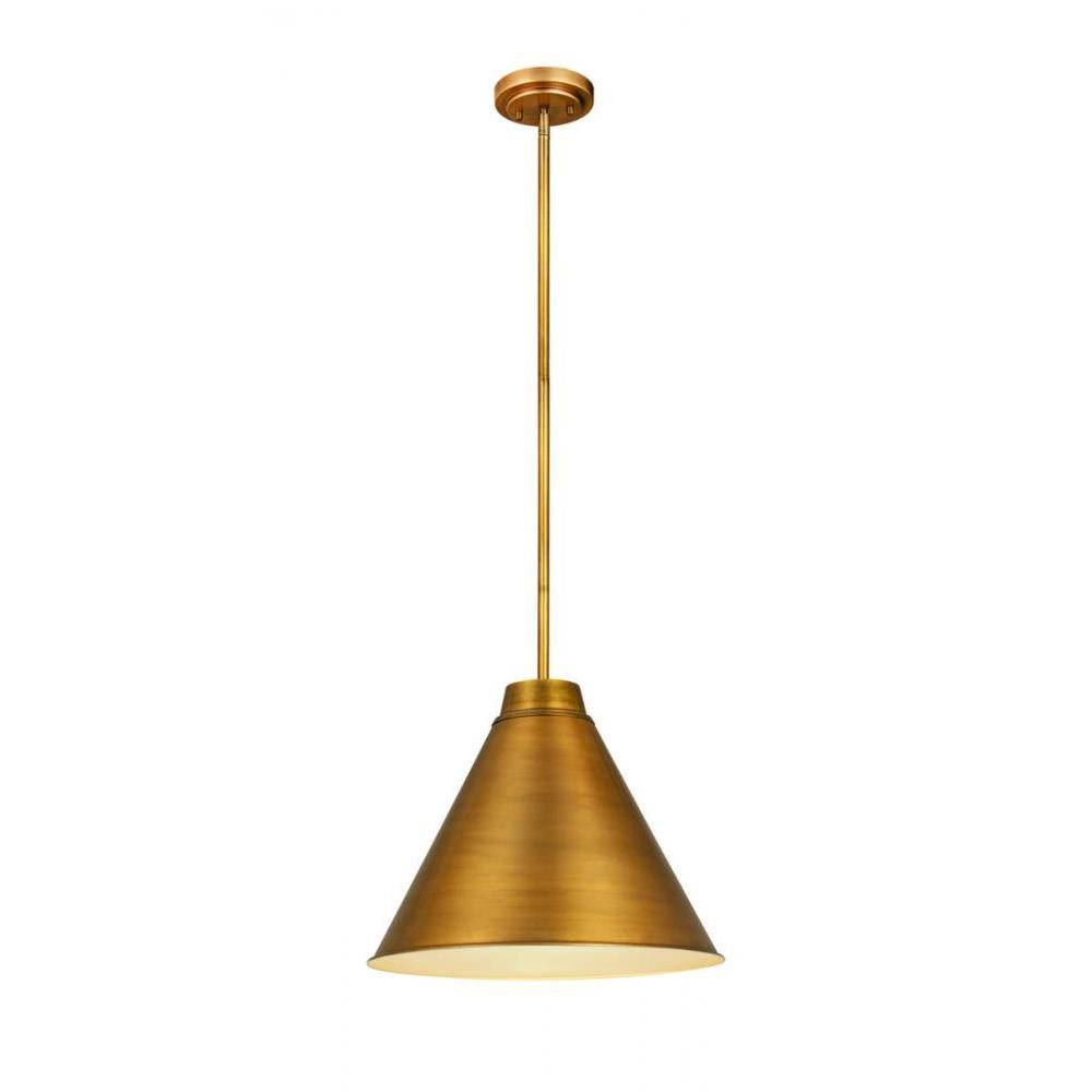 1 Light Pendant-Rubbed Brass