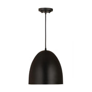1 Light Pendant-Satin Black