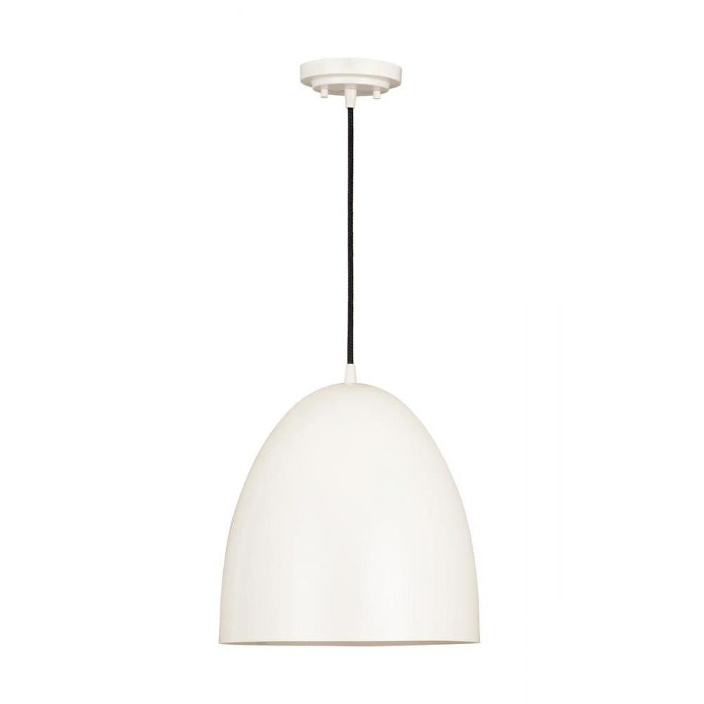 1 Light Pendant-Satin White
