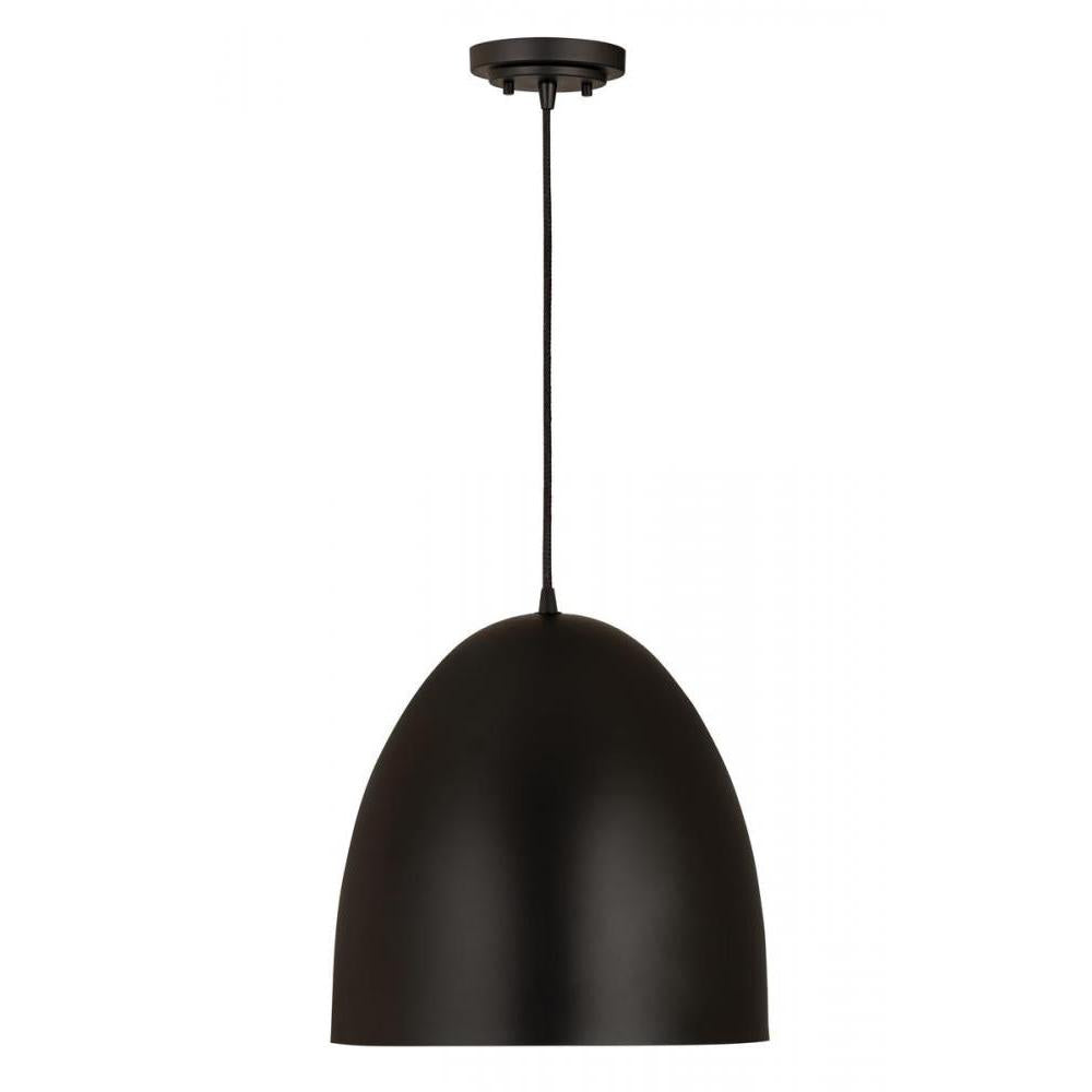 3 Light Pendant-Satin Black