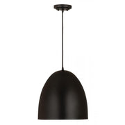3 Light Pendant-Satin Black