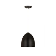 1 Light Pendant-Satin Black