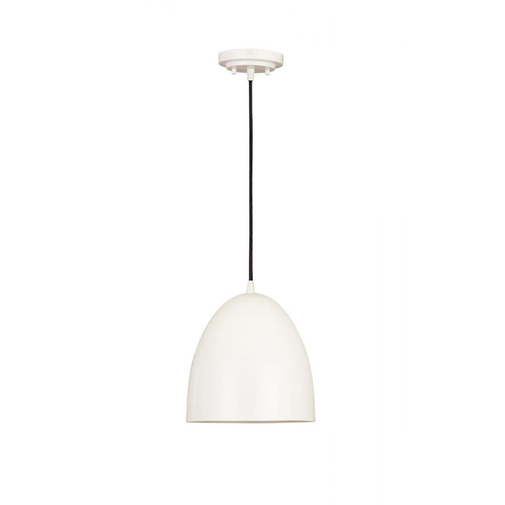 1 Light Pendant-Satin White