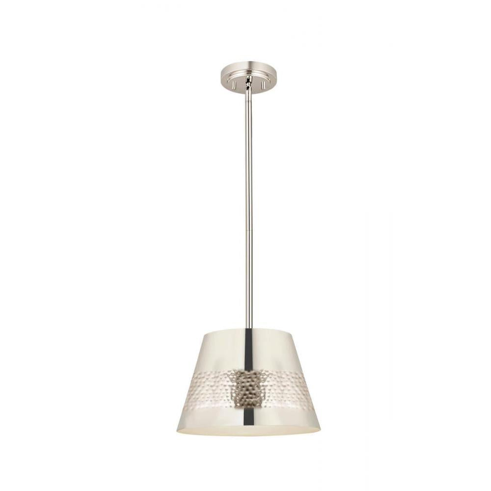 1 Light Pendant-Polished Nickel