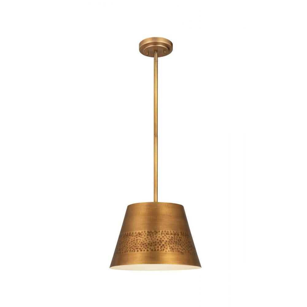 1 Light Pendant-Rubbed Brass