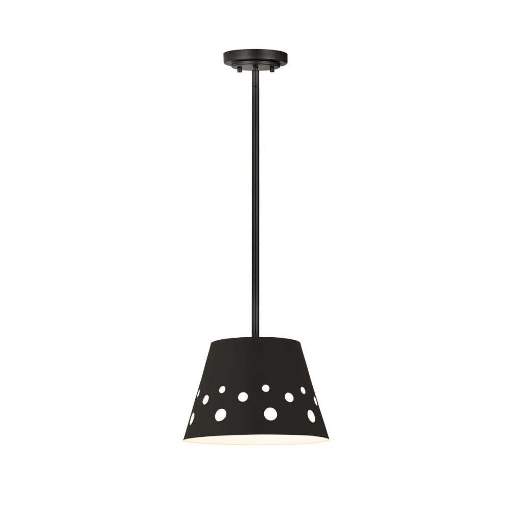 1 Light Pendant-Matte Black