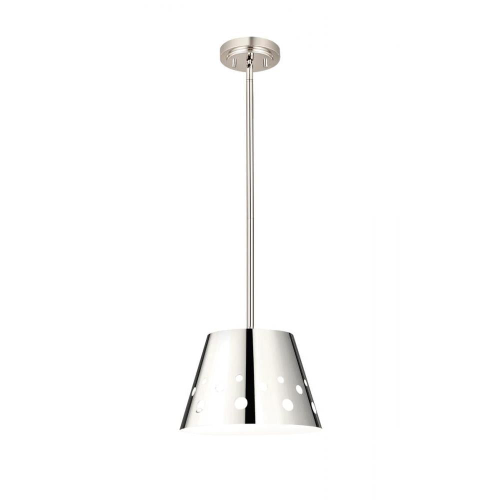 1 Light Pendant-Polished Nickel