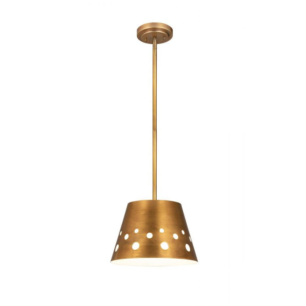 1 Light Pendant-Rubbed Brass