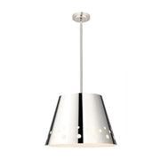 1 Light Chandelier-Polished Nickel