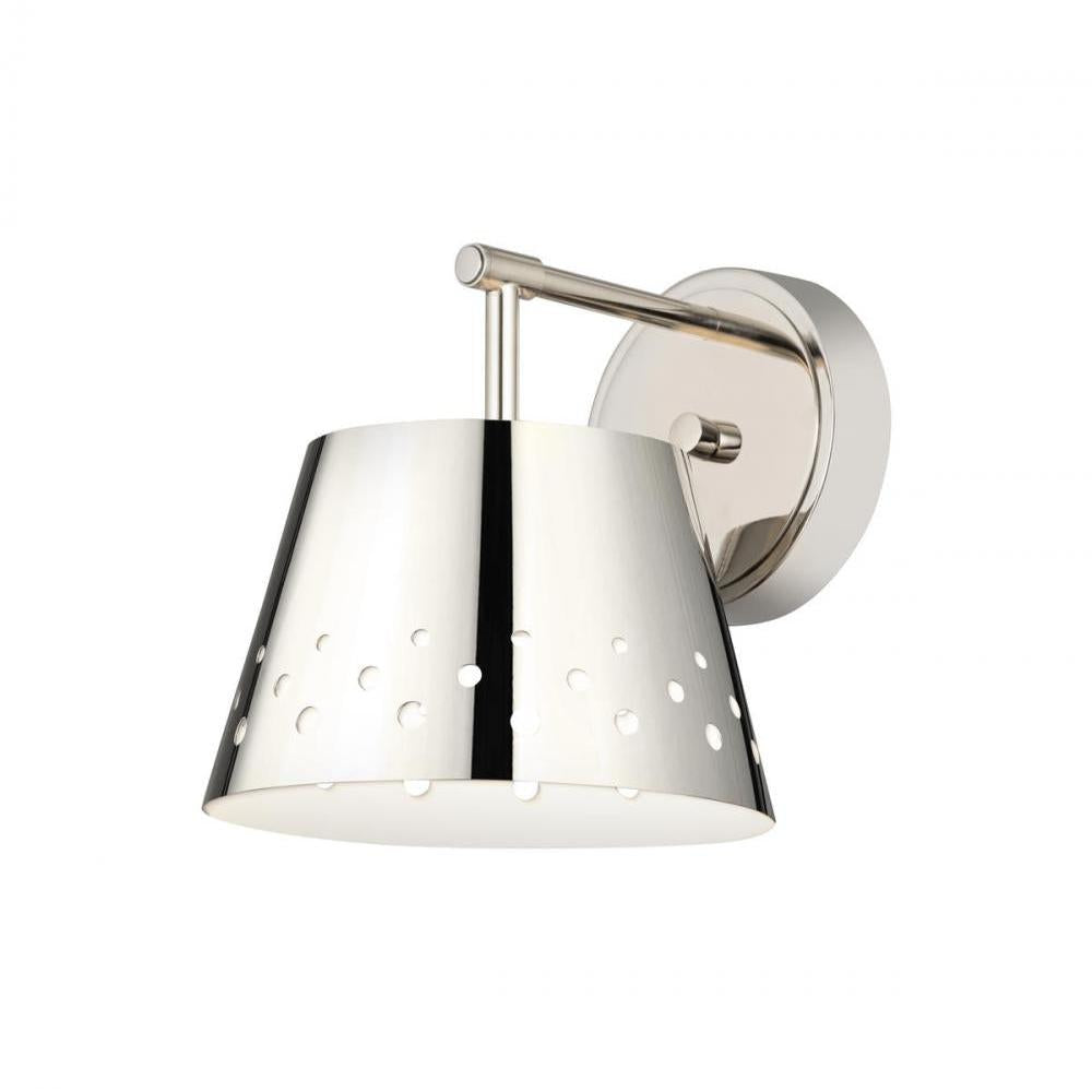 1 Light Wall Sconce-Polished Nickel