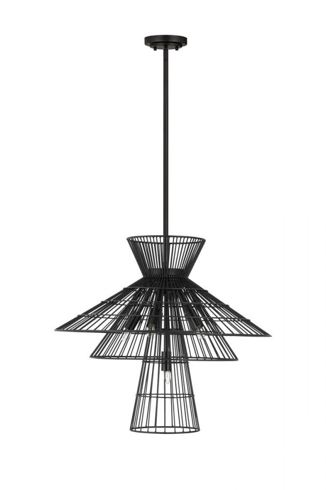 Z-Lite Lighting 6015-6MB Chandelier Industrial - Black