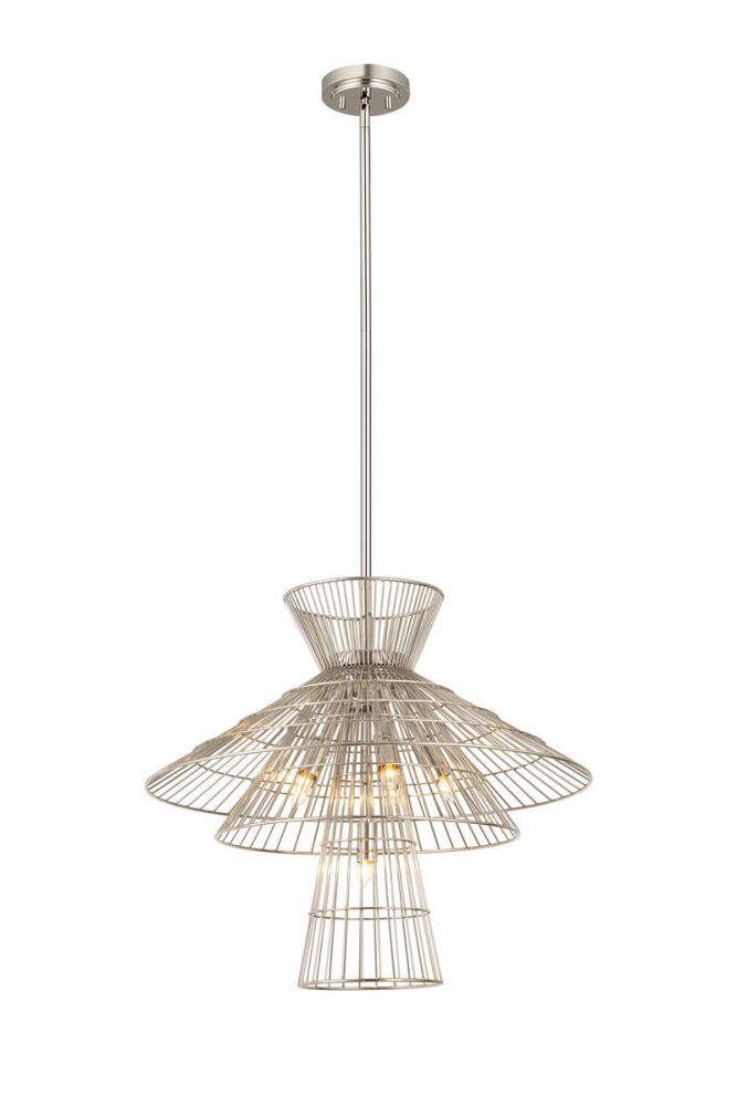 Z-Lite Lighting 6015-6PN Chandelier Industrial - Nickel