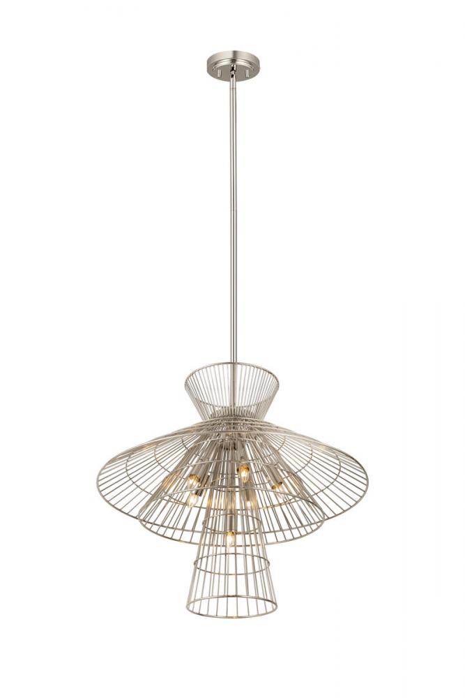 Z-Lite Lighting 6015-6PN Chandelier Industrial - Nickel