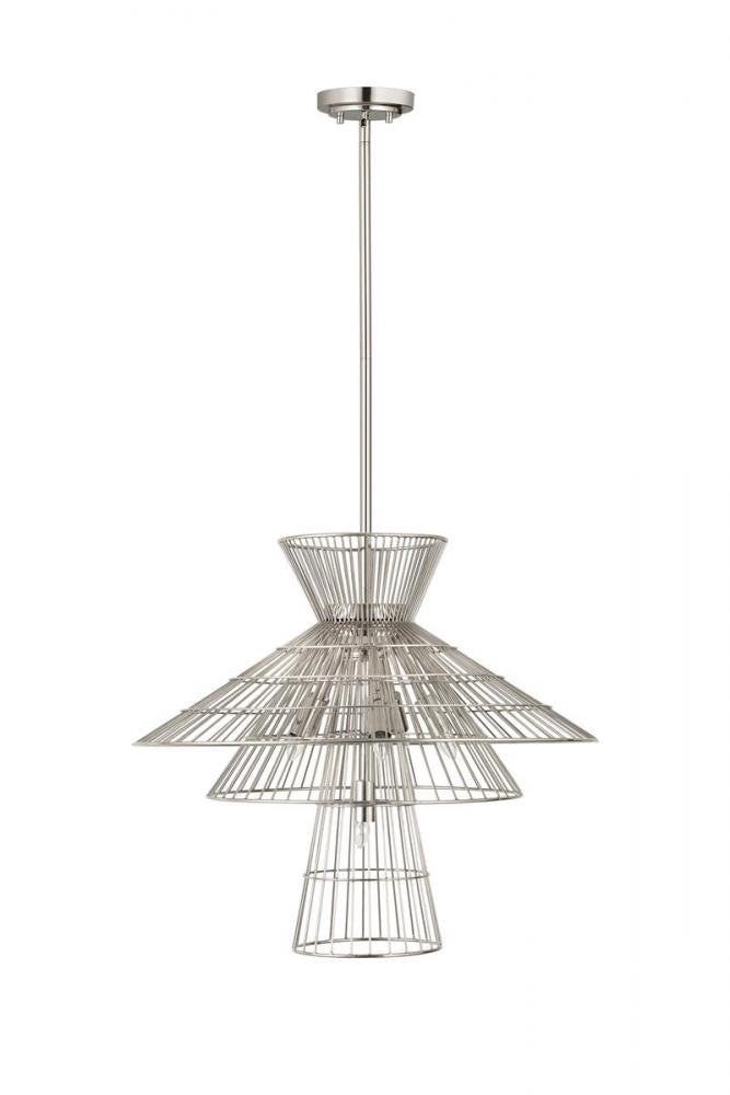 Z-Lite Lighting 6015-6PN Chandelier Industrial - Nickel