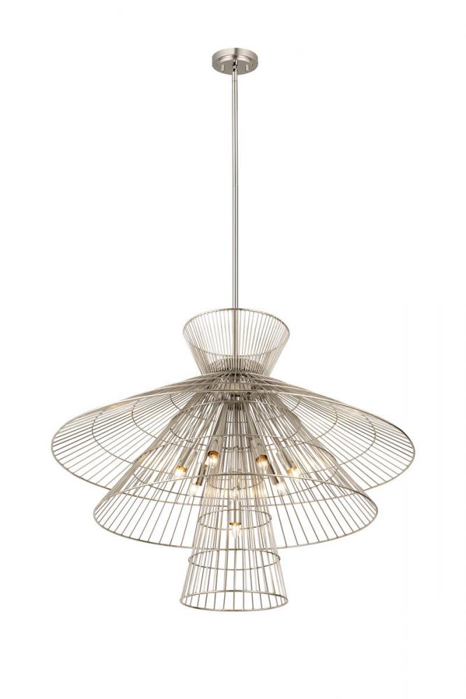 Z-Lite Lighting 6015-8PN Chandelier Industrial - Nickel