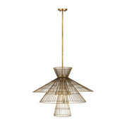 8 Light Chandelier-Rubbed Brass