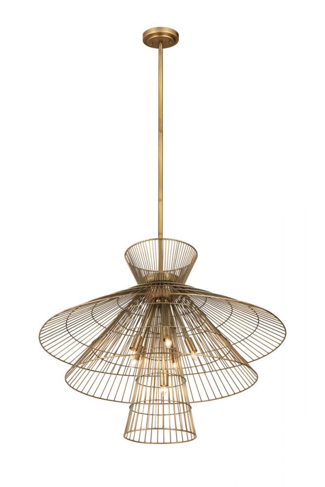 Z-Lite Lighting 6015-8RB Chandelier Industrial - Brass