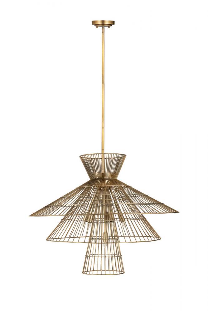 Z-Lite Lighting 6015-8RB Chandelier Industrial - Brass