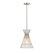 1 Light Pendant-Polished Nickel