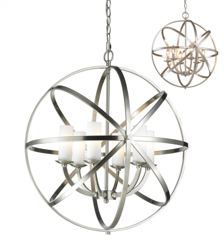 Z-Lite Lighting 6017-6L-BN Chandelier Contemporary - Nickel