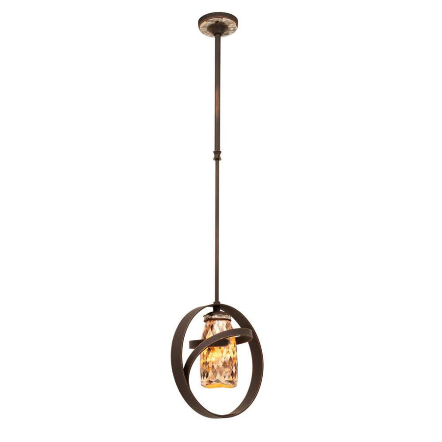 Monaco 14 Inch Wall Sconce – Antique Copper – 6017AC/PEARL