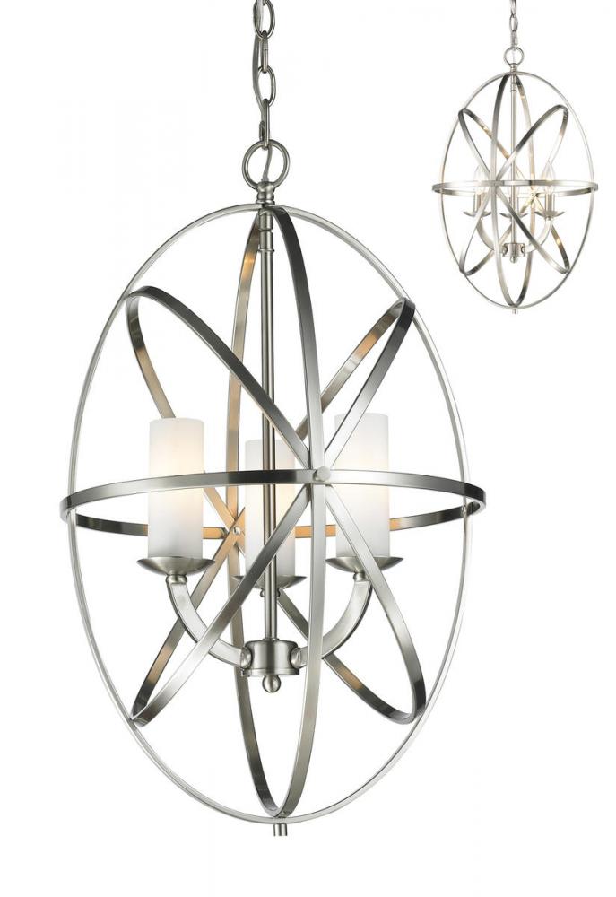 Z-Lite Lighting 6027-3S-BN Chandelier Contemporary - Nickel