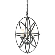 3 Light Chandelier-Matte Opal