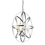 4 Light Chandelier-Matte Opal