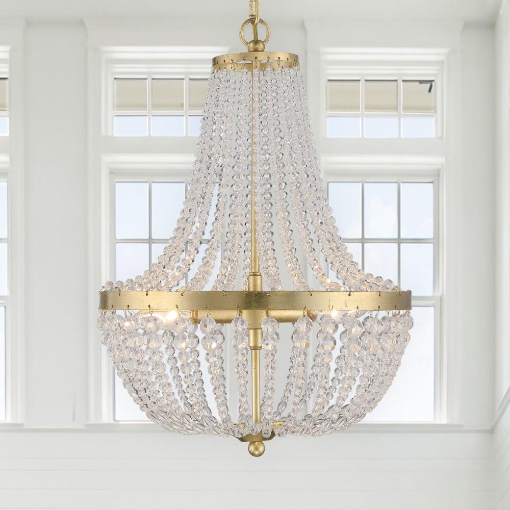 Crystorama RYLEE 603-GA Chandelier Americana - Antique Gold