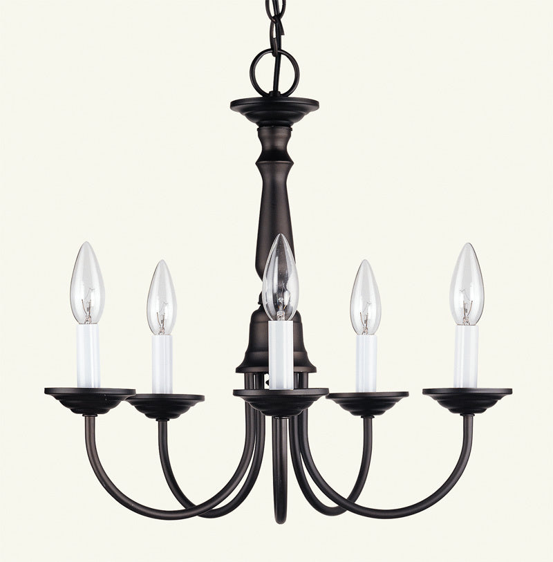 Livex Lighting HOME BASICS 6030-07 Chandelier Traditional - Bronze