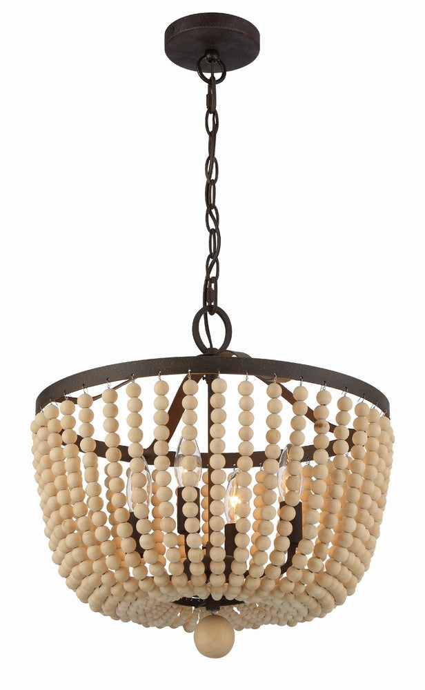 Crystorama RYLEE 604-FB Chandelier Americana - Forged Bronze