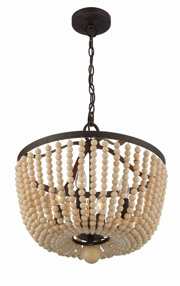 Crystorama RYLEE 604-FB Chandelier Americana - Forged Bronze