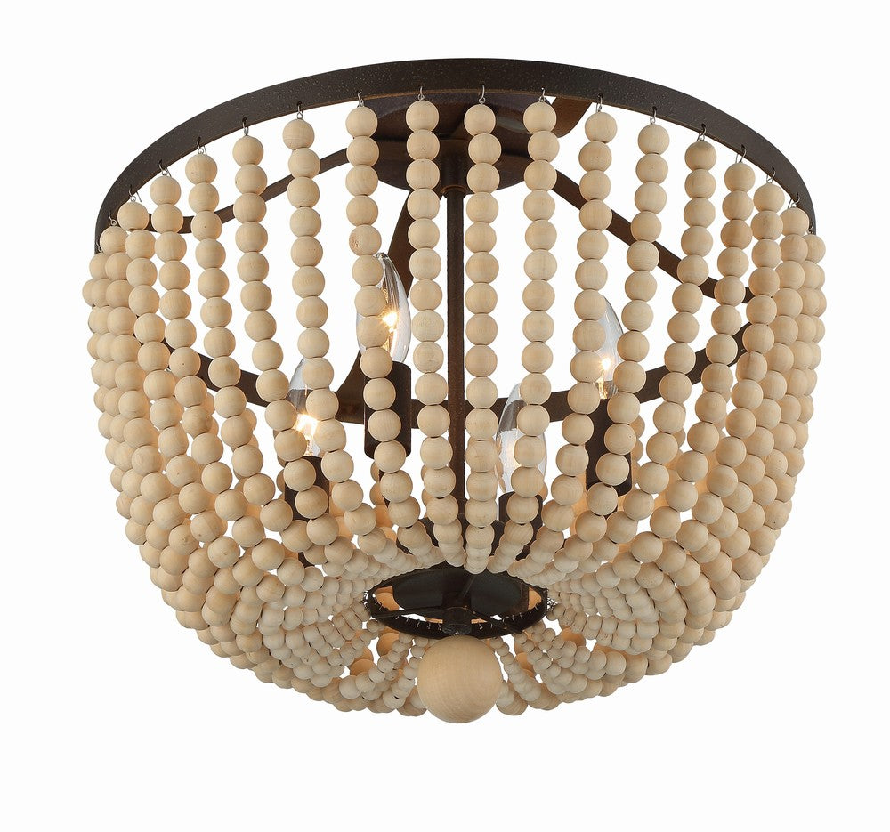 Crystorama RYLEE 604-FB_CEILING Flush Mount Americana - Forged Bronze