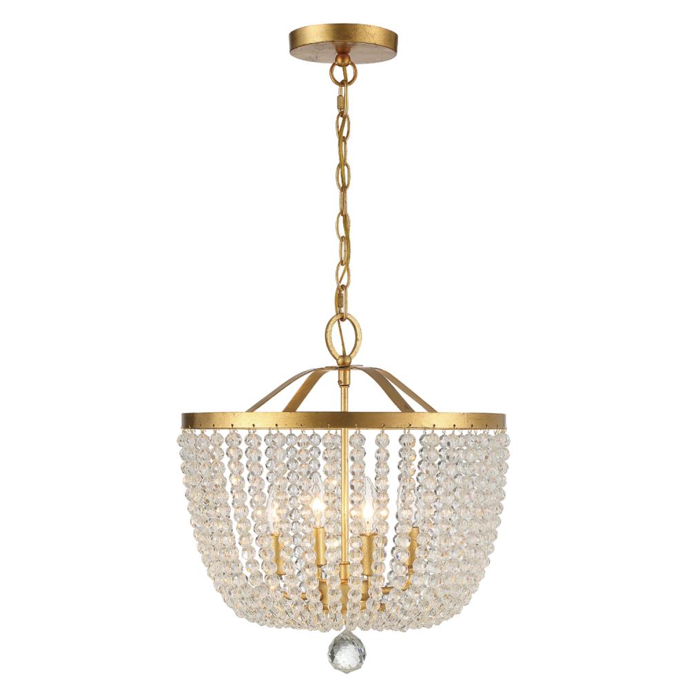 Crystorama RYLEE 604-GA Chandelier Americana - Antique Gold