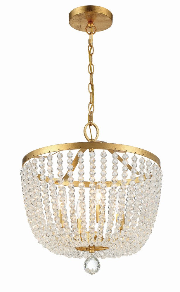 Crystorama RYLEE 604-GA Chandelier Americana - Antique Gold