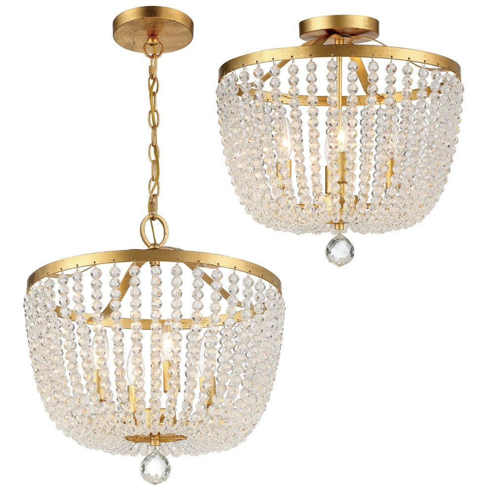 Crystorama RYLEE 604-GA Chandelier Americana - Antique Gold