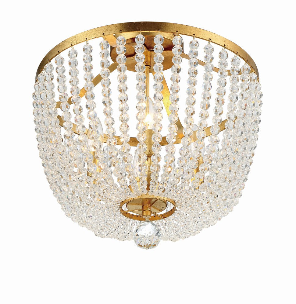 Crystorama RYLEE 604-GA_CEILING Flush Mount Americana - Antique Gold