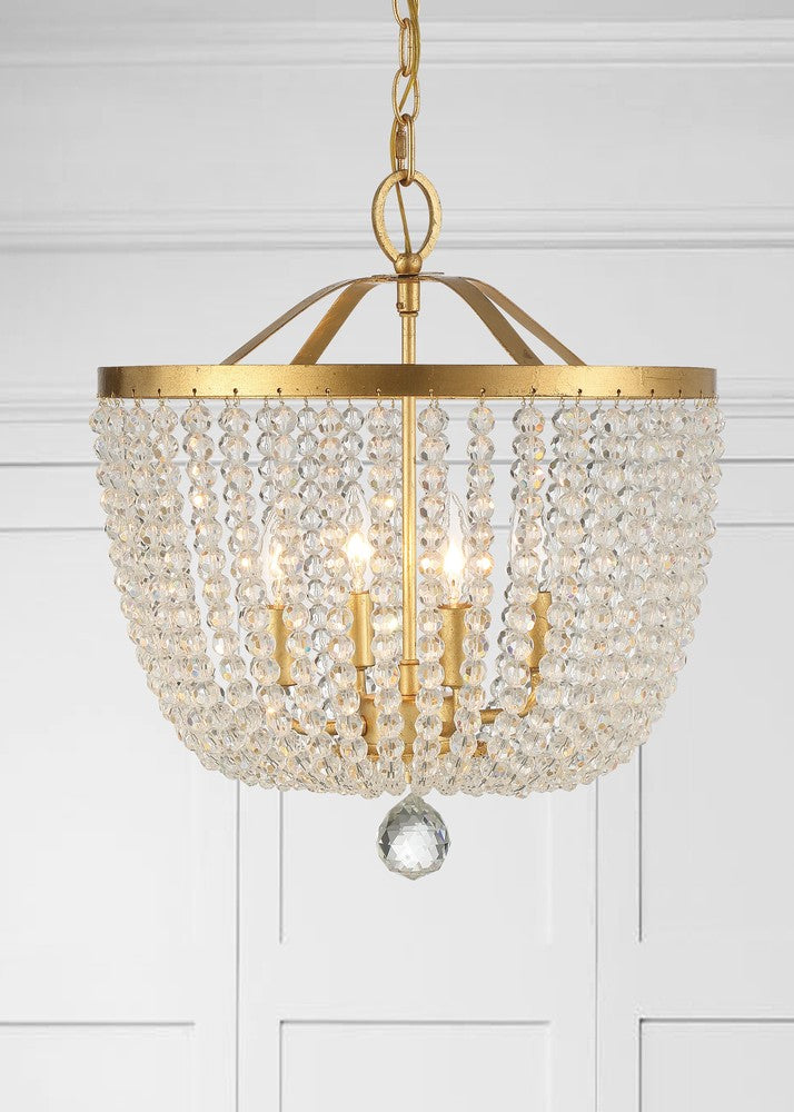 Crystorama RYLEE 604-GA Chandelier Americana - Antique Gold