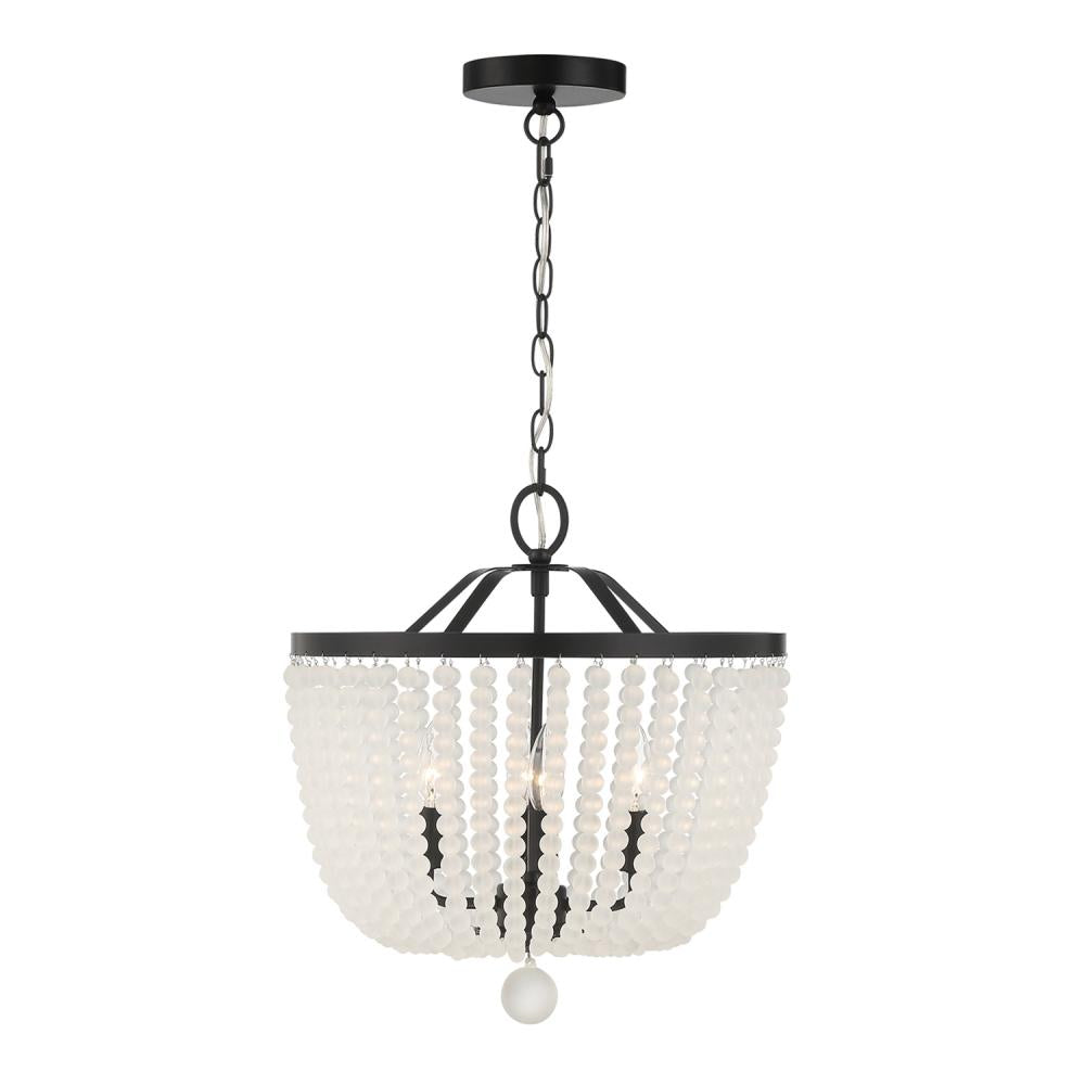 Crystorama RYLEE 604-MK-FR Chandelier Americana - Matte Black