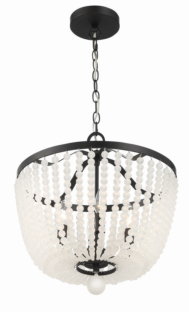 Crystorama RYLEE 604-MK-FR Chandelier Americana - Matte Black