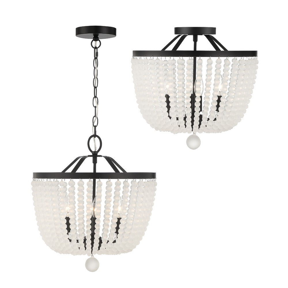 Crystorama RYLEE 604-MK-FR Chandelier Americana - Matte Black