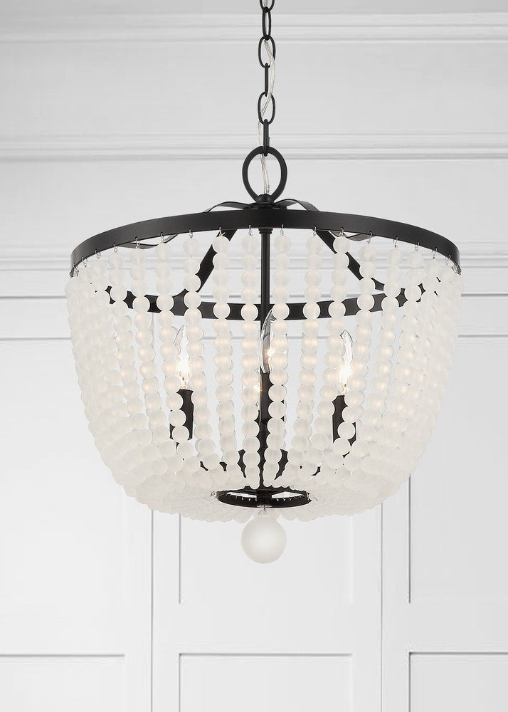 Crystorama RYLEE 604-MK-FR Chandelier Americana - Matte Black