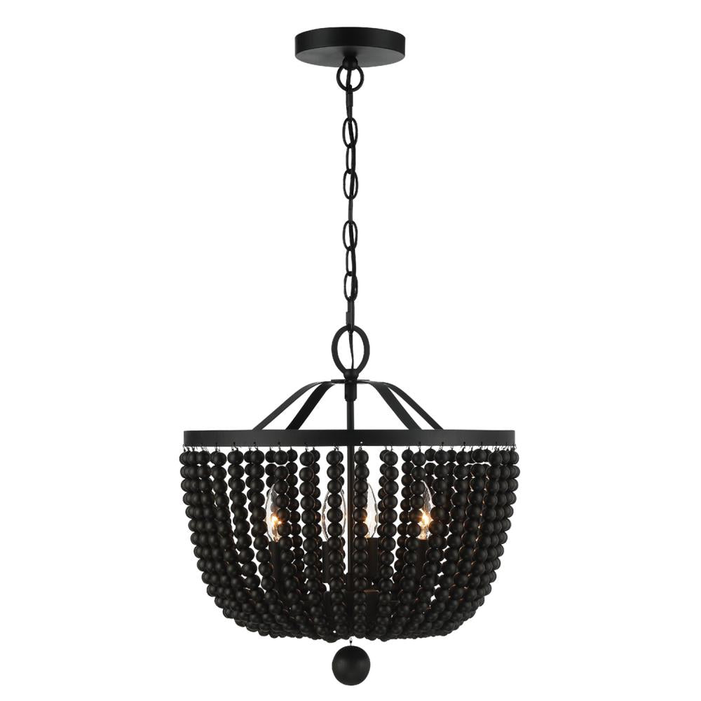 Crystorama RYLEE 604-MK Chandelier Traditional - Matte Black