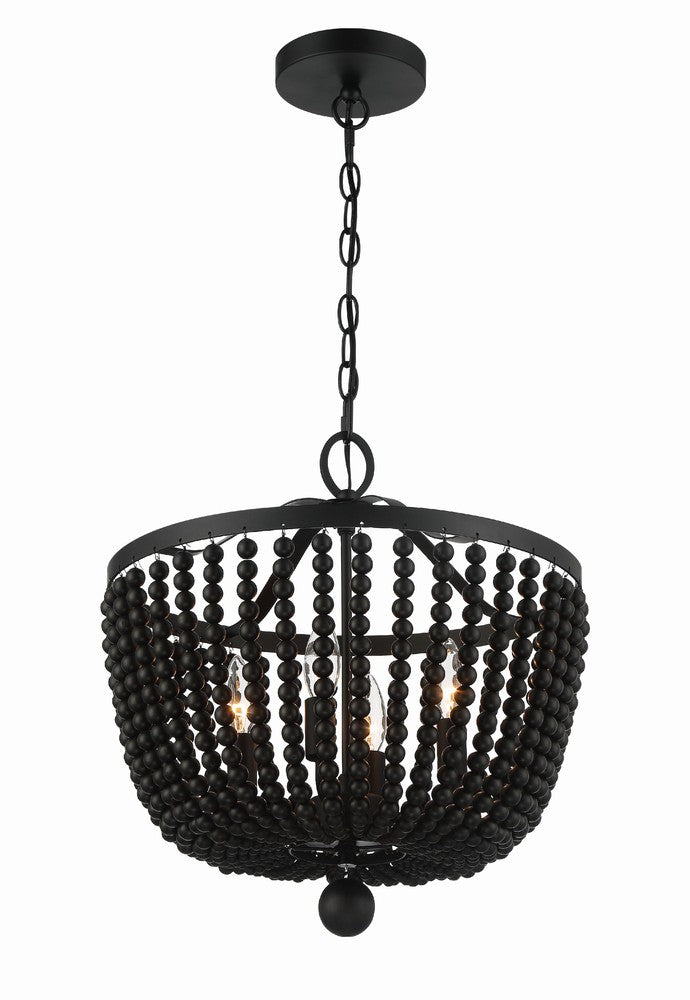 Crystorama RYLEE 604-MK Chandelier Traditional - Matte Black