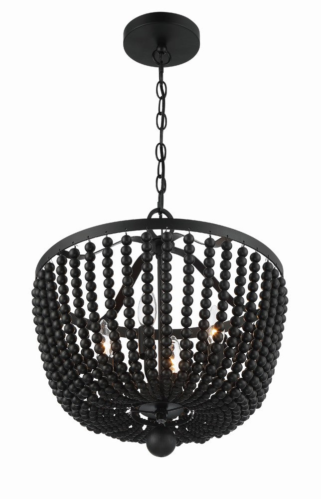 Crystorama RYLEE 604-MK Chandelier Traditional - Matte Black