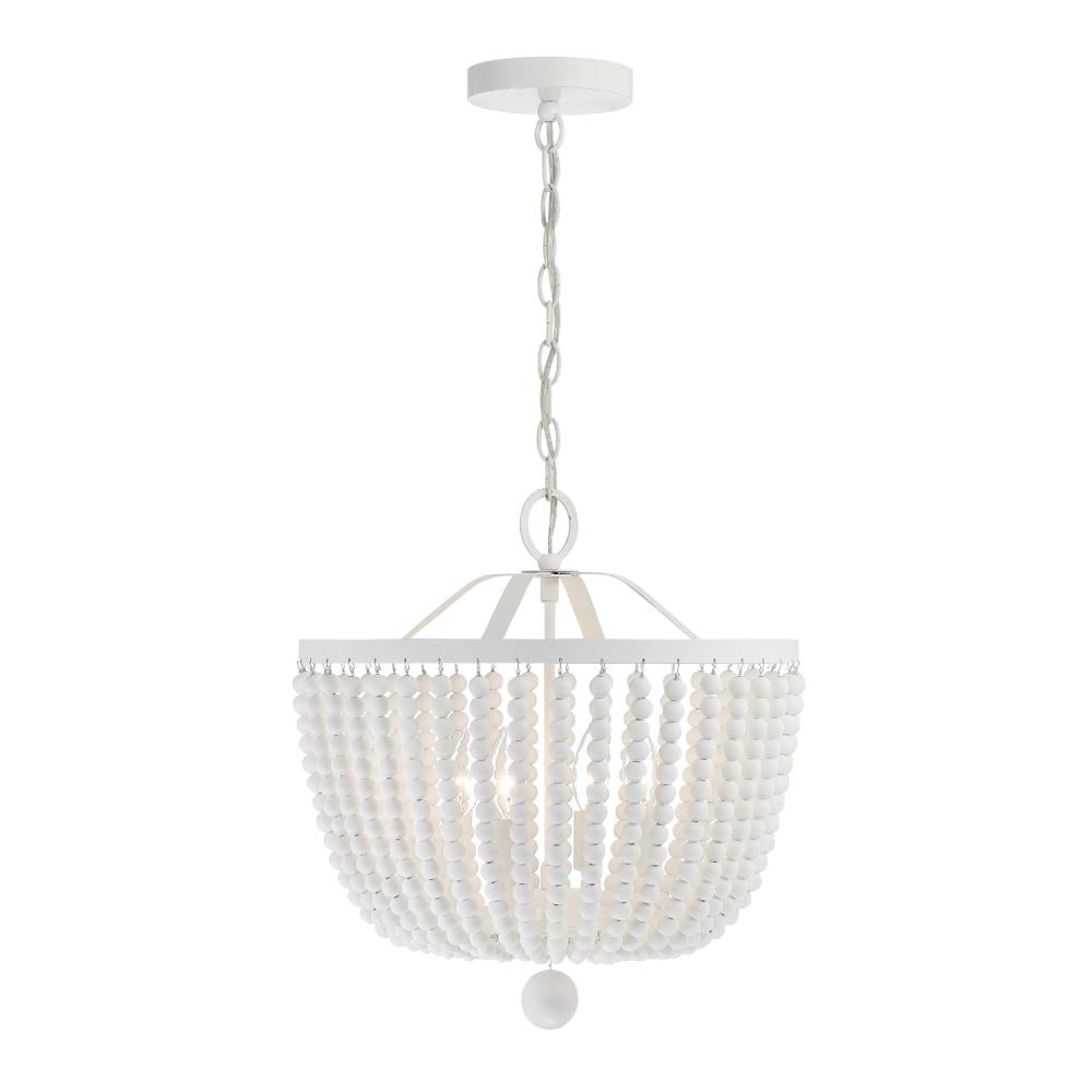 Crystorama RYLEE 604-MT Chandelier Transitional - Matte White