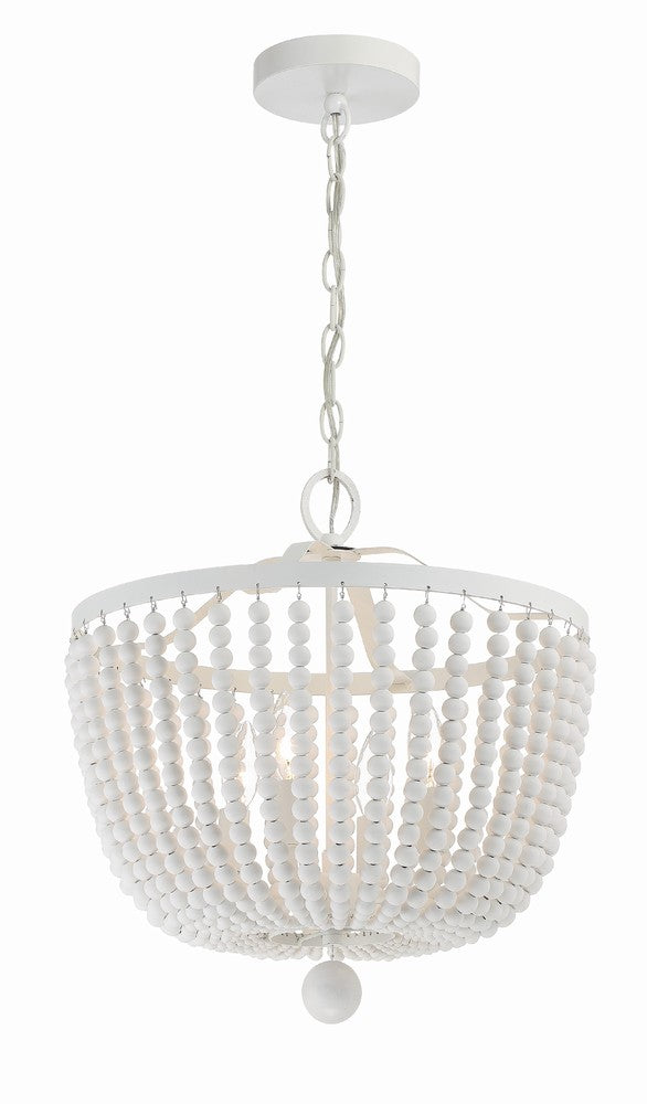 Crystorama RYLEE 604-MT Chandelier Transitional - Matte White