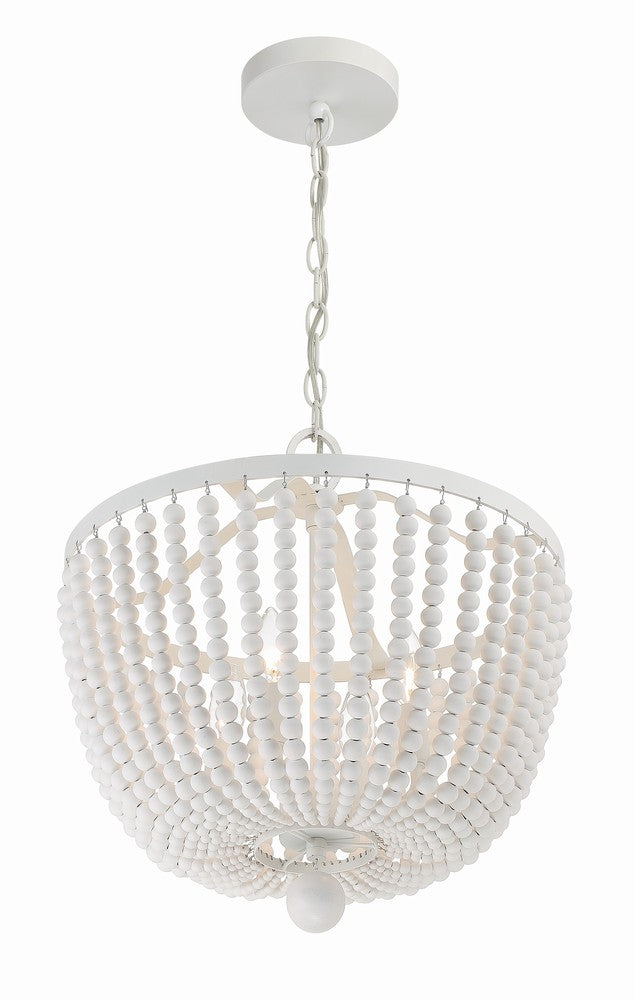 Crystorama RYLEE 604-MT Chandelier Transitional - Matte White