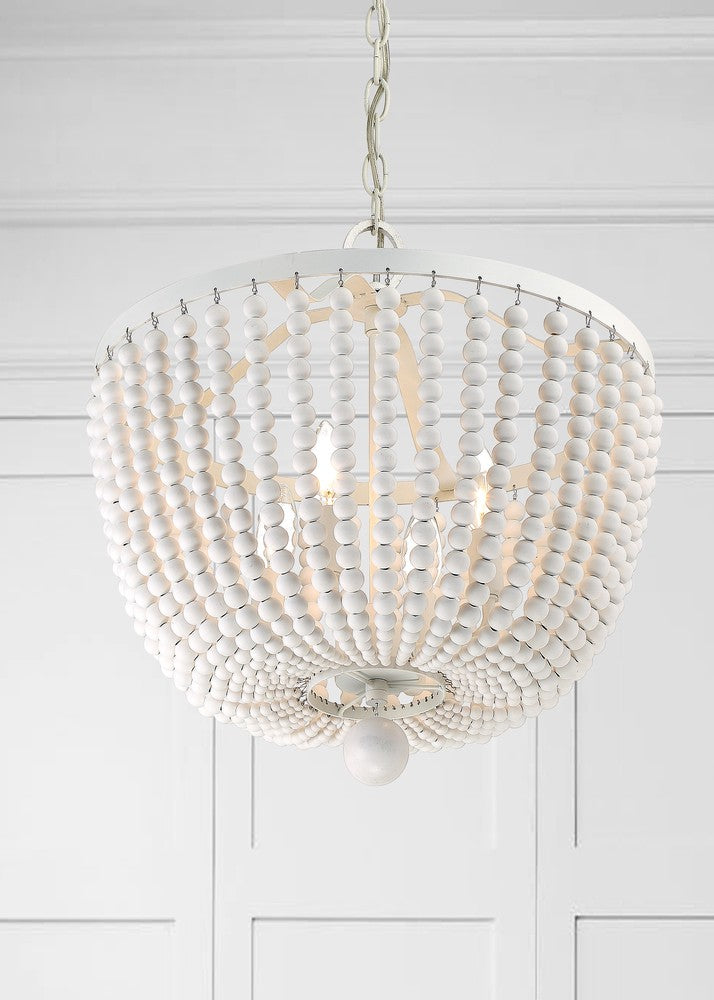 Crystorama RYLEE 604-MT Chandelier Transitional - Matte White